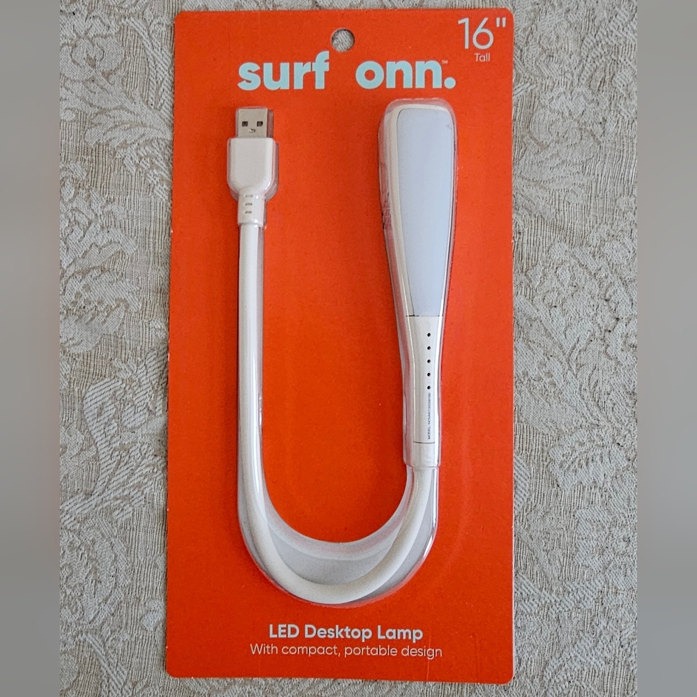 SURF ONN DESKTOP USB LED LIGHT LAMP - white